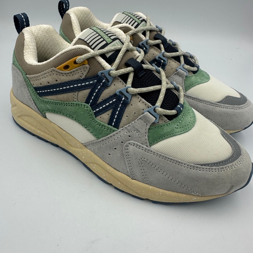 Karhu Fusion 2.0 Sneakers Unisex Wmn 8 Men 6.5 Blue green dadcore Gorpcore suede